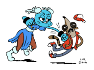 artist:lhk capcom chun-li crossovers fatal_fury king_of_fighters nicole_watterson regular_show rigby snk street_fighter terry_bogard the_amazing_world_of_gumball zeigram_(colors) // 800x600 // 180KB