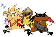 artist:bluejr cosplay daggett marco marco_rossi metal_slug norbert stump tarma_roving the_angry_beavers // 1200x800 // 250KB