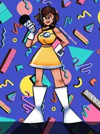 april_o'neil artist:oyetoons cosplay space_channel_5 teenage_mutant_ninja_turtles ulala // 2048x2732 // 1.1MB