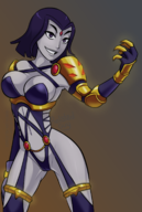 artist:relatedguy cosplay dc ivy_valentine raven soul_calibur teen_titans // 1146x1704 // 893KB