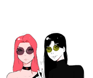 adventure_time bloopink john_lennon marceline parody princess_bubblegum yoko_ono // 747x626 // 89KB