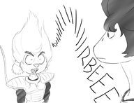 artist:rawrunes dragon_ball endtown goku holly_hollister kirbee parody vegeta // 1000x764 // 219KB