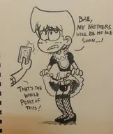 crossdressing loki_loud lori_loud maid rule_63 the_loud_house // 809x960 // 116KB