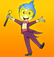 artist:maddigzlz cosplay genosaurer_(colors) inside_out joy pixar superjail warden // 743x781 // 231KB