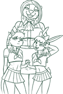 annie_hill artist:redout counting_cougar crossdressing josh_kass original_character tuff_puppy // 1754x2581 // 1.5MB