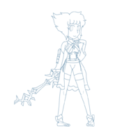 aqua artist:drawpleb cosplay kingdom_hearts lapis_lazuli steven_universe // 964x1000 // 64KB