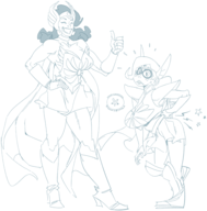 coc artist:pennc audrey_page cosplay golden_girl masters_of_the_universe princess_of_power sarah_sterling she-ra she-ra_and_the_princesses_of_power silver_queen the_developing_adventures_of_golden_girl // 941x954 // 236KB