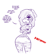 artist:the_might_fenek dipper_pines goth gravity_falls rule_63 // 1920x2060 // 602KB