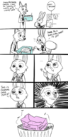 artist:humantrashmachine comics judy_hopps nick_wilde zootopia // 900x1800 // 619KB