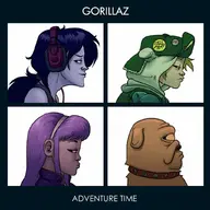 adventure_time album_art artist:sir finn_mertens gorillaz jake_the_dog marceline parody princess_bubblegum // 1024x1024 // 396KB