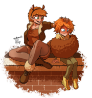 artist:tullymonst3r bailey_briggs marvel spider-boy squirrel_girl // 1798x1915 // 1.9MB