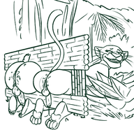 artist:redout bagheera baloo caturday nude the_jungle_book // 1390x1346 // 939KB