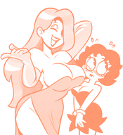 artist:superspoe betty_boop crossovers jessica_rabbit who_framed_roger_rabbit // 1681x1844 // 465KB