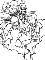 batman blue_beetle captain_america crossovers dc martian_manhunter marvel mr_rogers rorschach ted_kord tim // 600x800 // 159KB