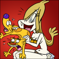 artist:lhk catdog catdog_(series) crossovers dumm_comics skadi skadi_(series) // 600x600 // 351KB