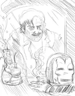 artist:h iron_man marvel parody tony_stark // 662x848 // 334KB