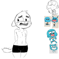 artist:smeet gumball_watterson the_amazing_world_of_gumball // 1600x1600 // 694KB