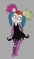 artist:stupidgnoll caturday claire cosplay creepella_creecher growing_up_creepie the_summoning // 914x1566 // 322KB