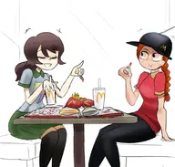 amphibia artist:rexhastala darla maggie original_character // 2102x2000 // 1.4MB