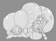 artist:tullymonst3r aunt_fanny piper_pinwheeler robots // 1512x1100 // 382KB