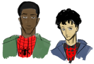 marvel miles_morales peter_parker spider-man spider-man:_into_the_spider-verse // 852x580 // 416KB