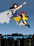 coc artist:saburox audrey_page dc golden_girl parody sarah_sterling silver_queen the_dark_knight_returns the_developing_adventures_of_golden_girl // 3004x4096 // 1.7MB