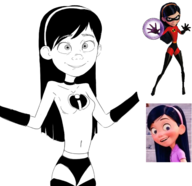 artist:smeet pixar the_incredibles violet_parr // 1650x1600 // 911KB