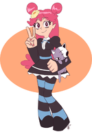 ami_onuki cosplay hi_hi_puffy_amiyumi panty_and_stocking_with_garterbelt stocking_anarchy // 840x1200 // 233KB