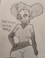 artist:billyfutureboy cosplay danny_phantom disney goof_troop maddie_fenton peg_pete // 2504x3214 // 3.1MB