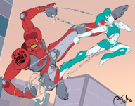 crossovers jenny_wakeman joko marvel my_life_as_a_teenage_robot peni_parker spdr spider-verse xj-9 // 1174x923 // 579KB