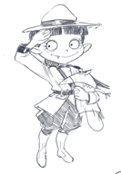 artist:akunim crossovers daggett ravina school_for_vampires the_angry_beavers // 668x964 // 290KB