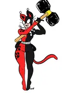 artist:cephalophilia catwoman dc fusion harley_quinn selina_kyle // 1250x1653 // 350KB