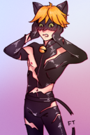 adrien_agreste artist:ft chat_noir miraculous_ladybug // 804x1200 // 1.3MB