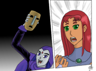 artist:gh comics crossovers dark_horse dc raven starfire teen_titans the_mask // 1358x1004 // 665KB