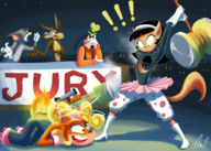 caturday coco_bandicoot crash_bandicoot_(series) crossovers disney goofy kitty_katswell looney_tunes tom tom_and_jerry tuff_puppy wigmania wile_e._coyote // 898x640 // 643KB