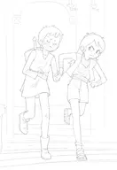 artist:quieterdays cosplay david hilda hilda_(series) link tetra the_legend_of_zelda // 1597x2326 // 268KB