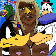 crossovers daffy_duck disney don't_hug_me_i'm_scared donald_duck duck looney_tunes mr._colympus_2022 scrooge_mcduck xavier xavier:_renegade_angel // 1280x1280 // 1.3MB