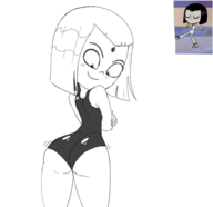 artist:smeet dc raven teen_titans_go // 1650x1600 // 463KB