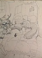 adventure_time artist:kloete5 finn_mertens hot_dog_princess huntress_wizard // 2268x3113 // 1.9MB