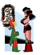 artist:oyetoons big_barda dc mister_miracle parody // 2048x2780 // 948KB