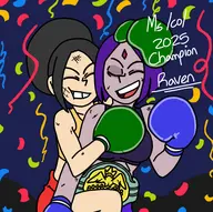 artist:syn2nite avatar:_the_last_airbender crossovers dc ms._co_2025 raven teen_titans toph_beifong // 600x597 // 174KB