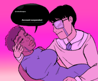 artist:softie clark_kent dc kal-el lois_lane my_adventures_with_superman parody race_swap superman // 3000x2500 // 773KB