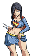 artist:lefthandblack cosplay dc laura_kinney lefthandblack marvel supergirl x-23 x-men // 600x1000 // 305KB
