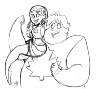 artist:yoto izzy owen total_drama // 1432x1334 // 692KB