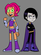 artist:sb99 dc raven rule_63 starfire teen_titans teen_titans_go // 900x1200 // 291KB