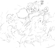 artist:terrible_the_drawfag crossovers godzilla godzilla_(series) king_kong kong ming_lee pixar turning_red // 961x831 // 271KB