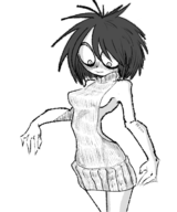 artist:shaminbeca i_can't_sleep nia virgin_killer_sweater // 1246x1495 // 835KB