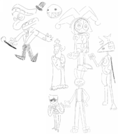 artist:gingee bubble caine gangle jax kinger pomni the_amazing_digital_circus zooble // 1000x1135 // 98KB