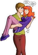 artist:swainart daphne_blake scooby-doo shaggy_rogers // 990x1415 // 412KB