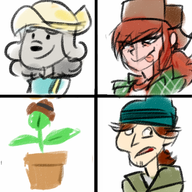 anne_kennel artist:tapioca crossovers ezekiel phineas_and_ferb planty_the_potted_plant pups_of_liberty red_friday the_wheel total_drama // 600x600 // 405KB